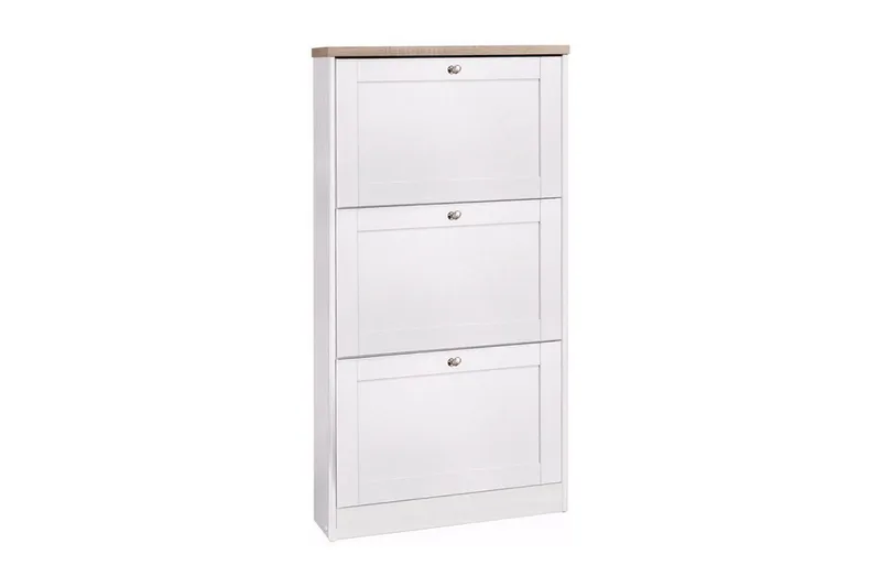 Kenkälaatikko Heinina 70 cm, Valkoinen/Ruskea