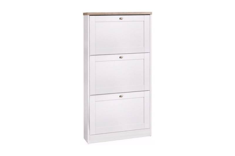 Kenkälaatikko Heinina 70 cm, Valkoinen/Ruskea