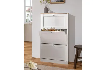 Kenkälaatikko Heinina 70 cm - Valkoinen/Ruskea - Säilytys - Kenkäsäilytys - Kenkälaatikko