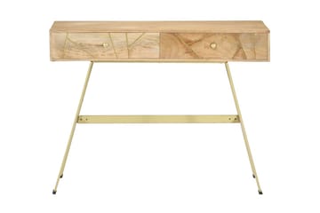 Kirjoituspöytä vetolaatikoilla 100x55x75 cm täysi mangopuu - Ruskea - Säilytys - Säilytyskalusteet - Lipasto - Kirjoituslipasto