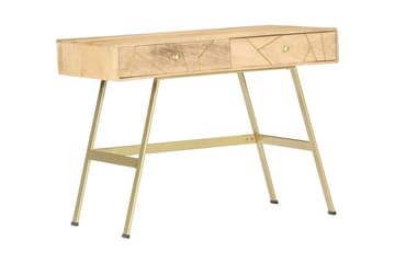 Kirjoituspöytä vetolaatikoilla 100x55x75 cm täysi mangopuu - Ruskea - Säilytys - Säilytyskalusteet - Lipasto - Kirjoituslipasto