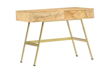 Kirjoituspöytä vetolaatikoilla 100x55x75 cm täysi mangopuu - Ruskea - Säilytys - Säilytyskalusteet - Lipasto - Kirjoituslipasto