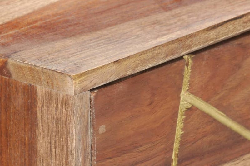 Kirjoituspöytä vetolaatikoilla 100x55x75 cm täysi seesampuu - Ruskea - Säilytys - Säilytyskalusteet - Lipasto - Kirjoituslipasto
