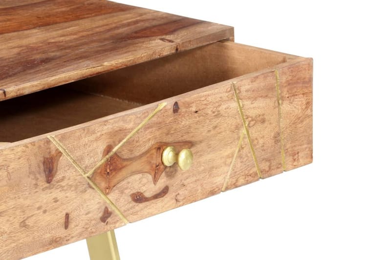 Kirjoituspöytä vetolaatikoilla 100x55x75 cm täysi seesampuu - Ruskea - Säilytys - Säilytyskalusteet - Lipasto - Kirjoituslipasto