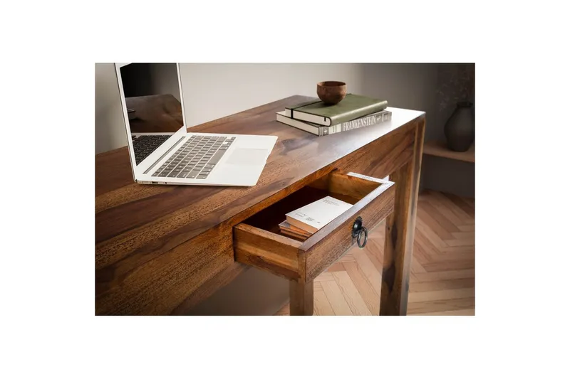 Kirjoituspöytä Wohnling kotitoimistoon laatikolla massiivipuuta - Huonekalut - Pöytä & ruokailuryhmä - Työpöytä
 - Tietokonepöytä