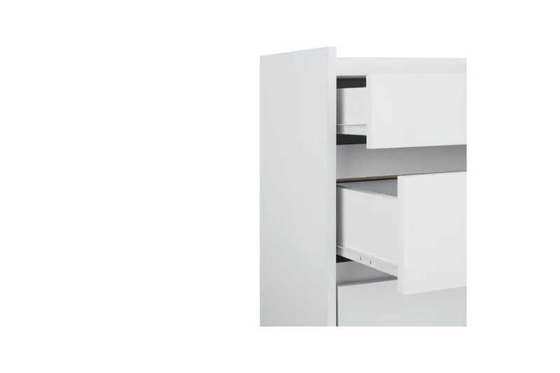 Lipasto Kosmo Valkoinen, 4 laatikkoa - Valkoinen, 4 laatikkoa - Säilytys - Säilytyskalusteet - Lipasto