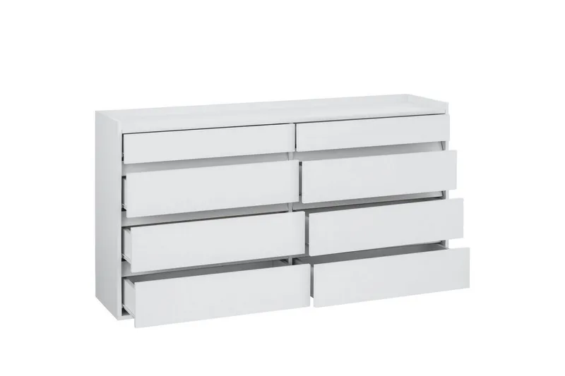 Lipasto Kosmo Valkoinen, 8 laatikkoa - Valkoinen, 8 laatikkoa - Säilytys - Säilytyskalusteet - Lipasto