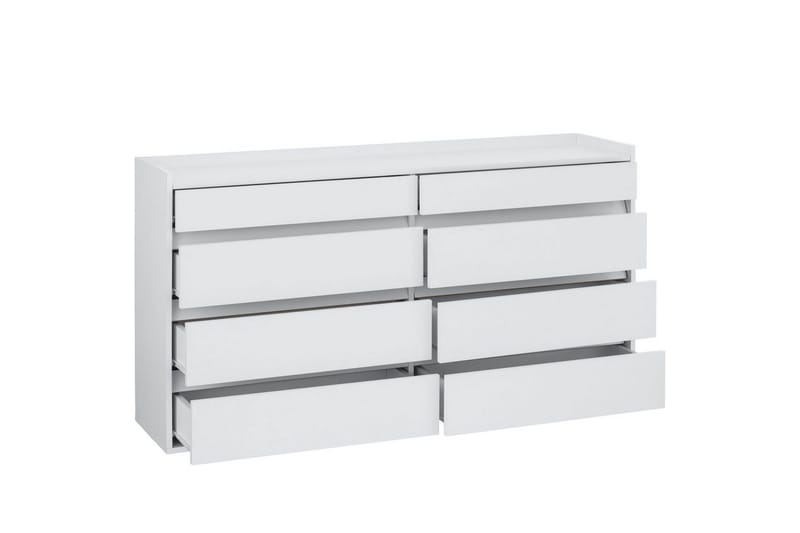 Lipasto Kosmo Valkoinen, 8 laatikkoa - Valkoinen, 8 laatikkoa - Säilytys - Säilytyskalusteet - Lipasto