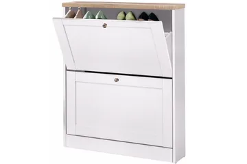 Kulmalipasto Loft24 Naveen-kenkälaatikko 70x90 cm Valkoinen - Säilytys - Kenkäsäilytys - Kenkälaatikko