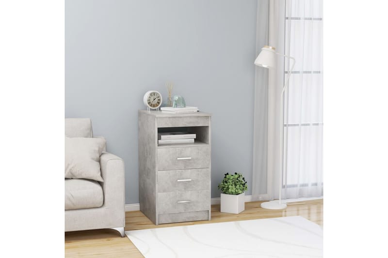 Laatikosto betoninharmaa 40x50x76 cm lastulevy - Säilytys - Säilytyskalusteet - Lipasto