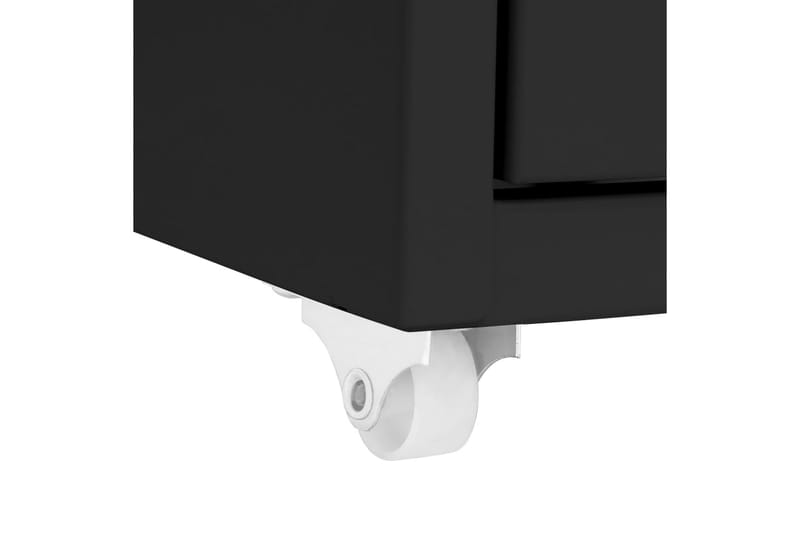 Arkistokaappi siirrettävä musta 28x41x109 cm metalli - Säilytys - Säilytyskalusteet - Lipasto - Laatikostot