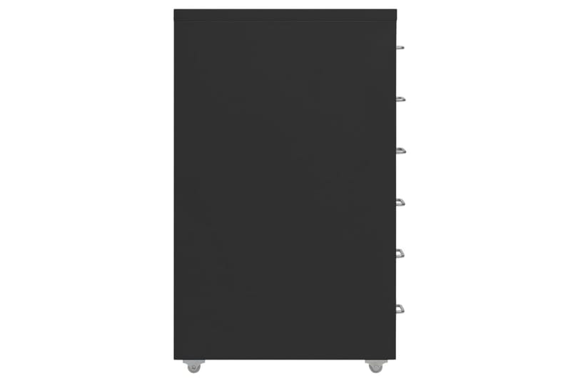 Arkistokaappi siirrettävä musta 28x41x69 cm metalli - Säilytys - Säilytyskalusteet - Lipasto - Laatikostot