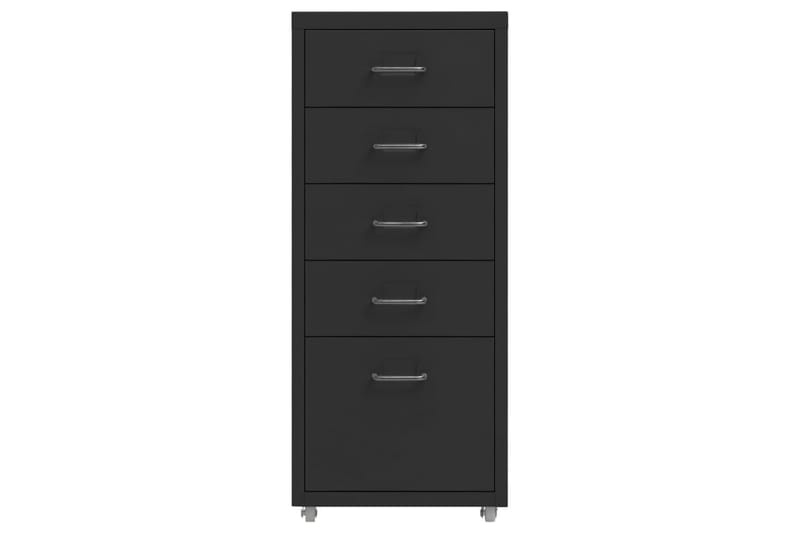Arkistokaappi siirrettävä musta 28x41x69 cm metalli - Säilytys - Säilytyskalusteet - Lipasto - Laatikostot