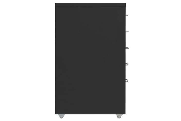 Arkistokaappi siirrettävä musta 28x41x69 cm metalli - Laatikostot