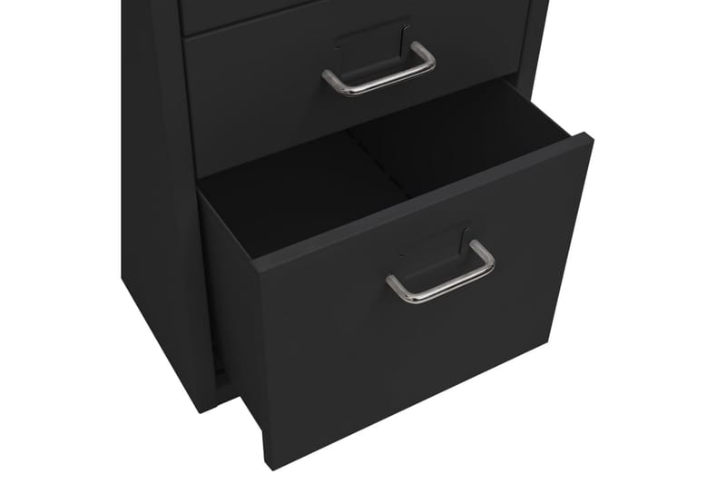 Arkistokaappi siirrettävä musta 28x41x69 cm metalli - Säilytys - Säilytyskalusteet - Lipasto - Laatikostot