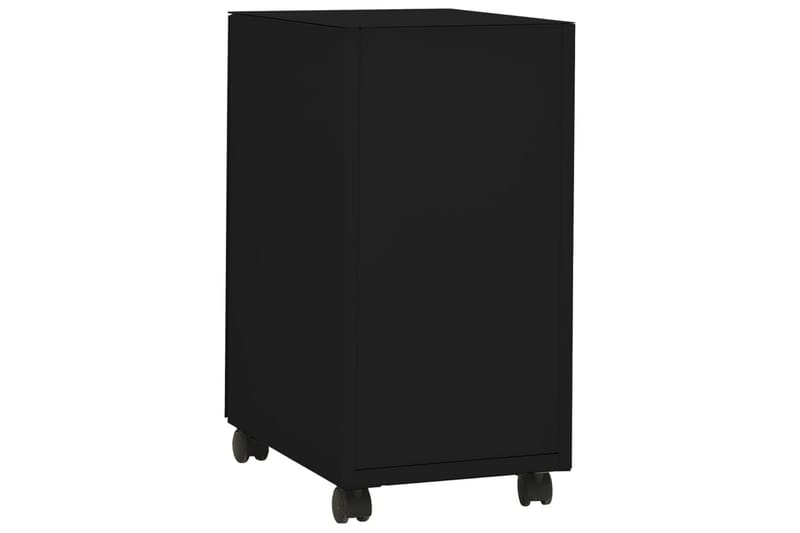 Arkistokaappi siirrettävä musta 30x45x59 cm teräs - Säilytys - Säilytyskalusteet - Lipasto - Laatikostot