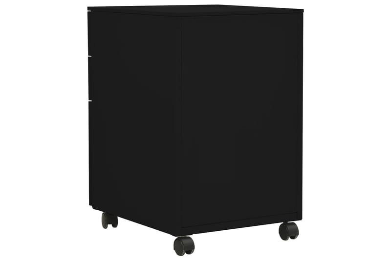 Arkistokaappi siirrettävä musta 39x45x60 cm teräs - Säilytys - Säilytyskalusteet - Lipasto - Laatikostot