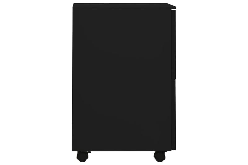 Arkistokaappi siirrettävä musta 39x45x67 cm teräs - Säilytys - Säilytyskalusteet - Lipasto - Laatikostot