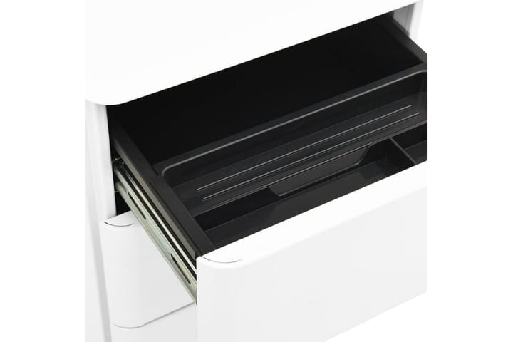 Arkistokaappi siirrettävä valkoinen 30x45x59 cm teräs - Laatikostot