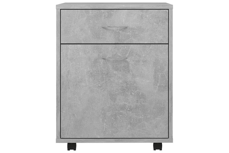 Kaappi pyörillä betoninharmaa 45x38x54 cm lastulevy - Säilytys - Säilytyskalusteet - Lipasto - Laatikostot