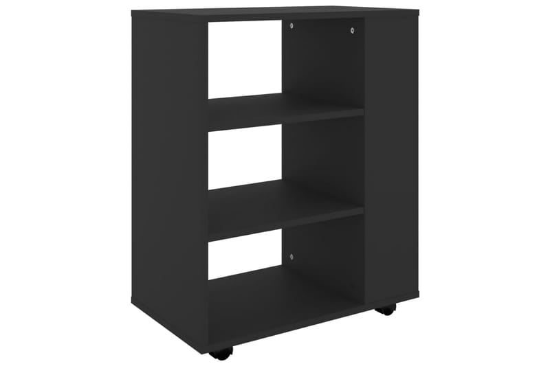 Kaappi pyörillä musta 60x35x75 cm lastulevy - Säilytys - Säilytyskalusteet - Lipasto - Laatikostot