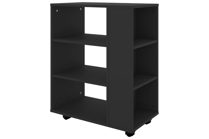 Kaappi pyörillä musta 60x35x75 cm lastulevy - Säilytys - Säilytyskalusteet - Lipasto - Laatikostot