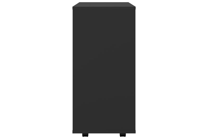 Kaappi pyörillä musta 60x35x75 cm lastulevy - Säilytys - Säilytyskalusteet - Lipasto - Laatikostot