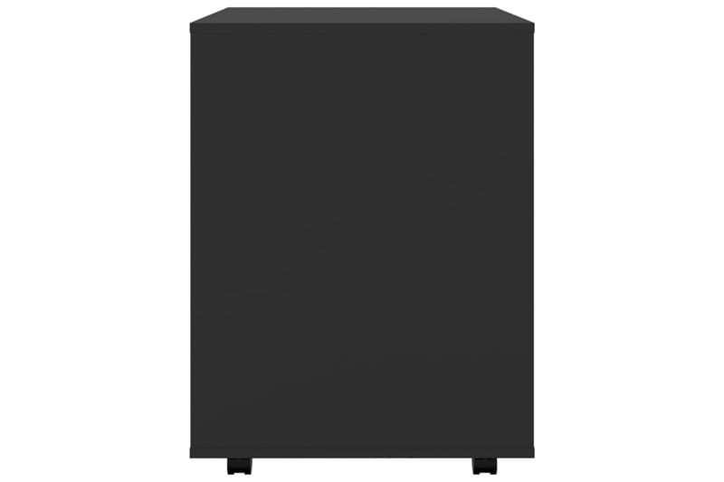 Kaappi pyörillä musta 60x53x72 cm lastulevy - Säilytys - Säilytyskalusteet - Lipasto - Laatikostot