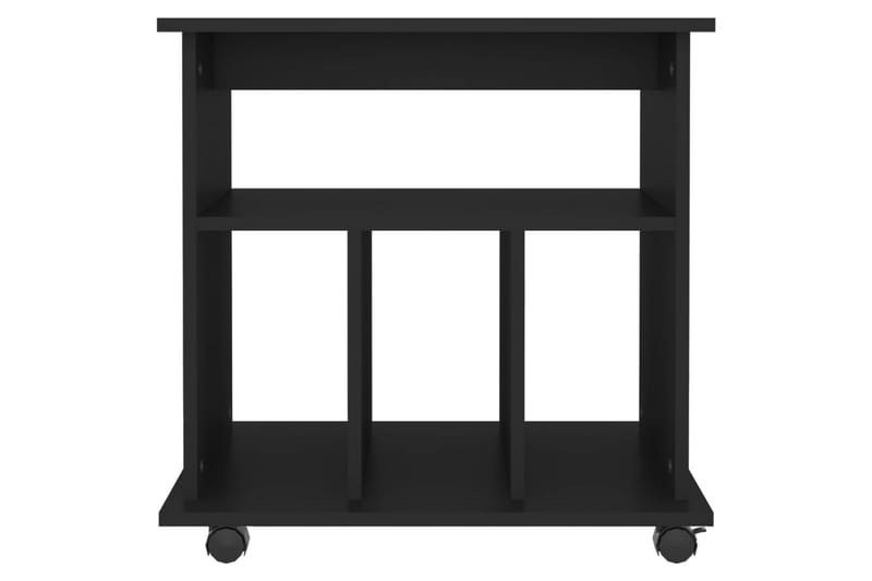 Kaappi pyörillä musta 60x45x60 cm lastulevy - Musta - Säilytys - Säilytyskalusteet - Lipasto - Laatikostot