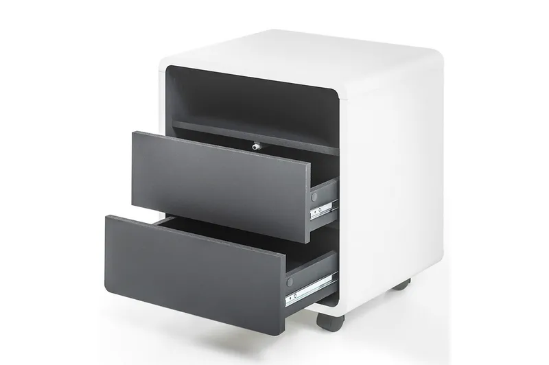 Laatikosto Hisiu - Valkoinen/Harmaa - Säilytys - Säilytyskalusteet - Lipasto - Laatikostot