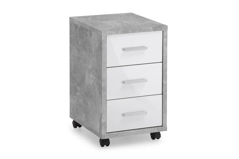 Laatikosto Imani 35 cm, Valkoinen/Betoni