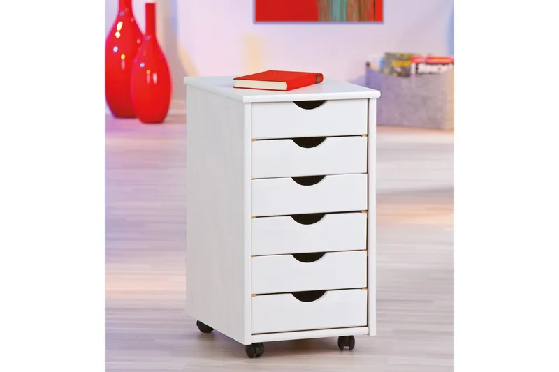 Laatikosto Lilium 40 cm - Valkoinen - Säilytys - Säilytyskalusteet - Lipasto - Laatikostot