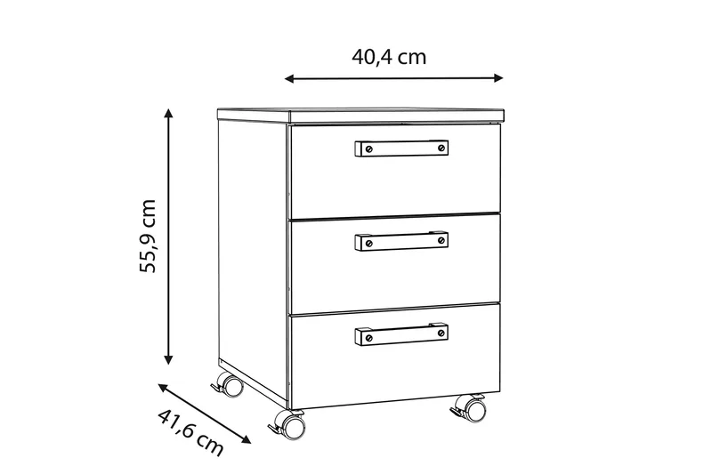 Laatikosto Trevorton 60x41 cm - Ruskea / Harmaa - Säilytys - Säilytyskalusteet - Lipasto - Laatikostot