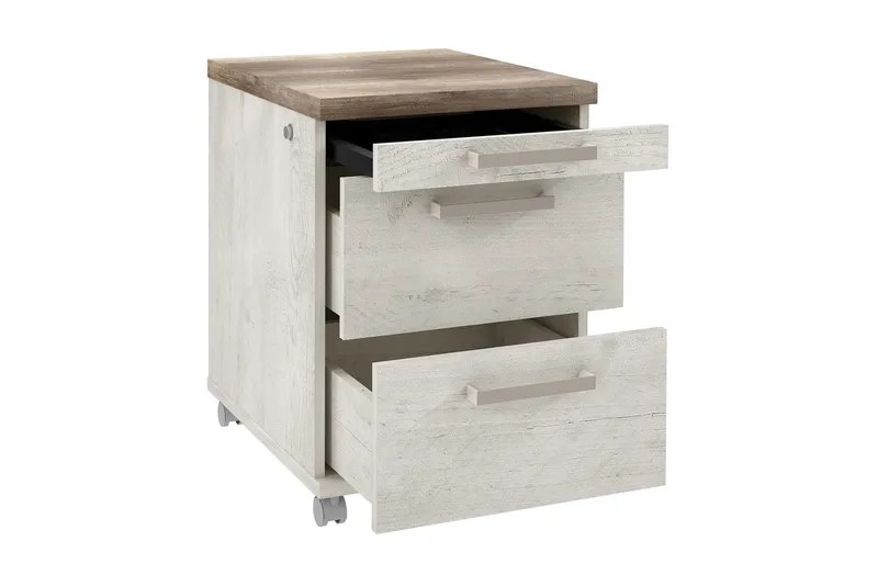 Lipasto Breage Lukolla 53x42 cm - Ruskea/Valkoinen - Säilytys - Säilytyskalusteet - Lipasto - Laatikostot