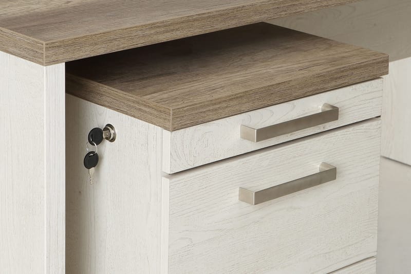 Lipasto Breage Lukolla 53x42 cm - Ruskea/Valkoinen - Säilytys - Säilytyskalusteet - Lipasto - Laatikostot