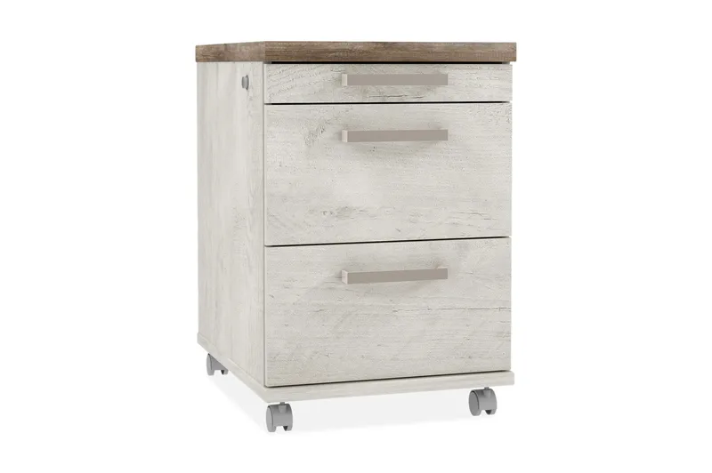 Lipasto Breage Lukolla 53x42 cm, Ruskea/Valkoinen