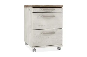 Lipasto Breage Lukolla 53x42 cm - Ruskea/Valkoinen - Säilytys - Säilytyskalusteet - Lipasto - Laatikostot