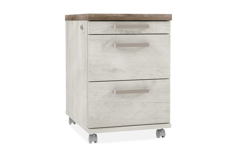 Lipasto Breage Lukolla 53x42 cm, Ruskea/Valkoinen