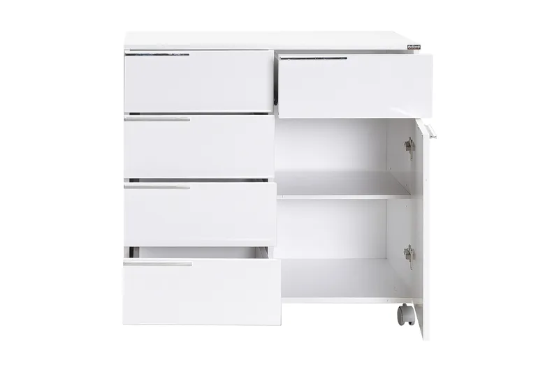 Lipasto Valkoinen Korkeakiilto - Säilytys - Säilytyskalusteet - Lipasto - Laatikostot