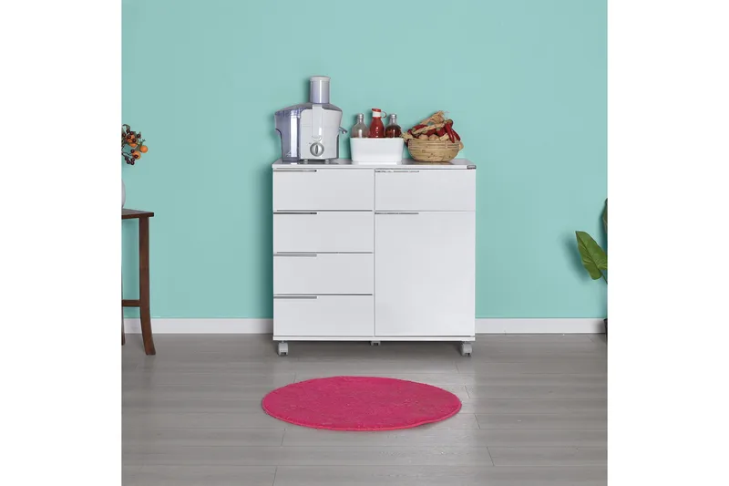 Lipasto Valkoinen Korkeakiilto - Säilytys - Säilytyskalusteet - Lipasto - Laatikostot