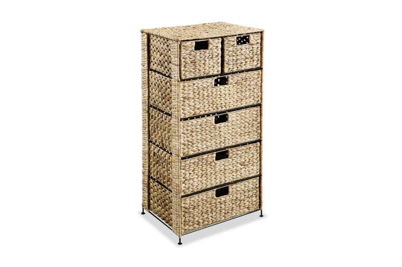 Säilytyskaappi 6 korilla 47x37x100 cm vesihyasintti - Ruskea - Säilytys - Säilytyskalusteet - Lipasto - Laatikostot