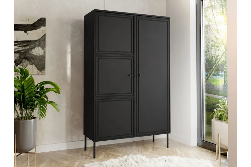 Lipasto Laholm 100 cm - Musta - Säilytys - Säilytyskalusteet - Lipasto