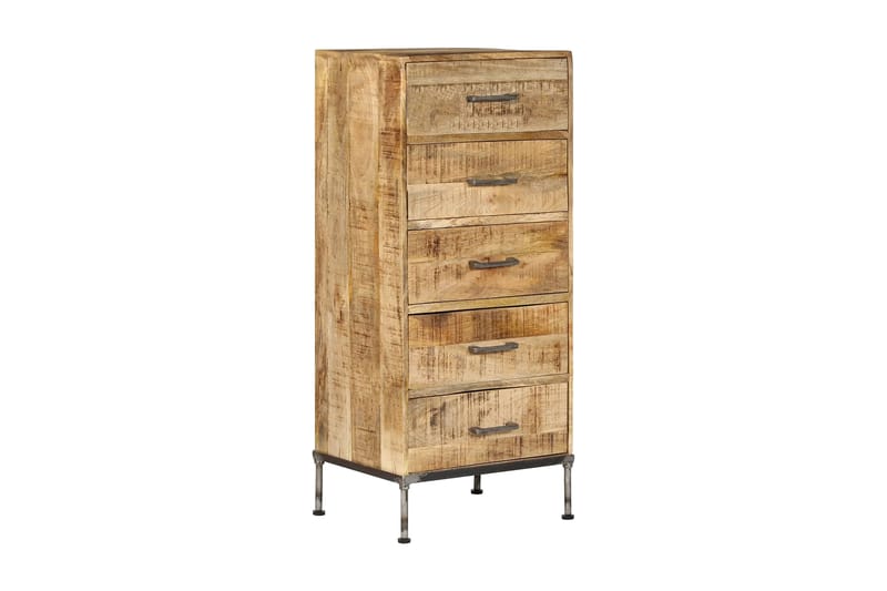 Lipasto 45x35x106 cm mangopuu - Ruskea - Säilytys - Säilytyskalusteet - Lipasto