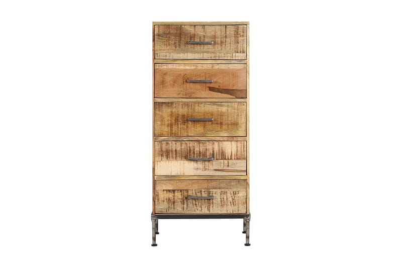 Lipasto 45x35x106 cm mangopuu - Ruskea - Säilytys - Säilytyskalusteet - Lipasto