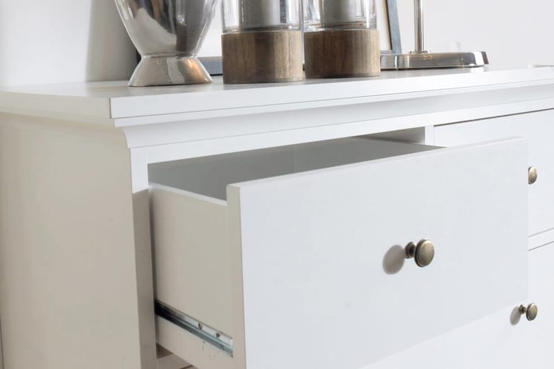 Lipasto Anjou 140 cm Korkea - Valkoinen - Säilytys - Säilytyskalusteet - Lipasto