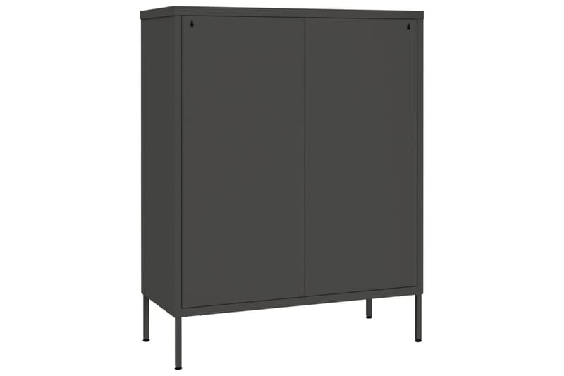 Lipasto antrasiitti 80x35x101,5 cm teräs - Säilytys - Säilytyskalusteet - Lipasto