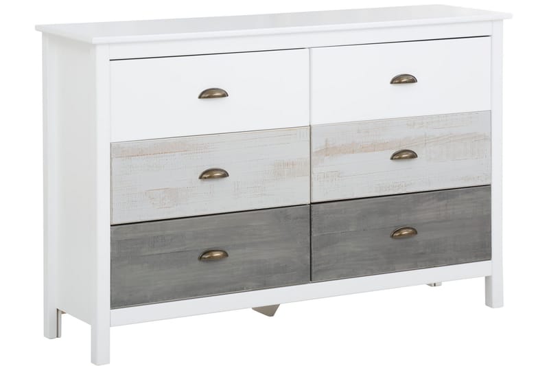 Lipasto Ashmore 80x35 cm - Valk/Vaaleanharmaa/Tummanharm - Säilytys - Säilytyskalusteet - Lipasto