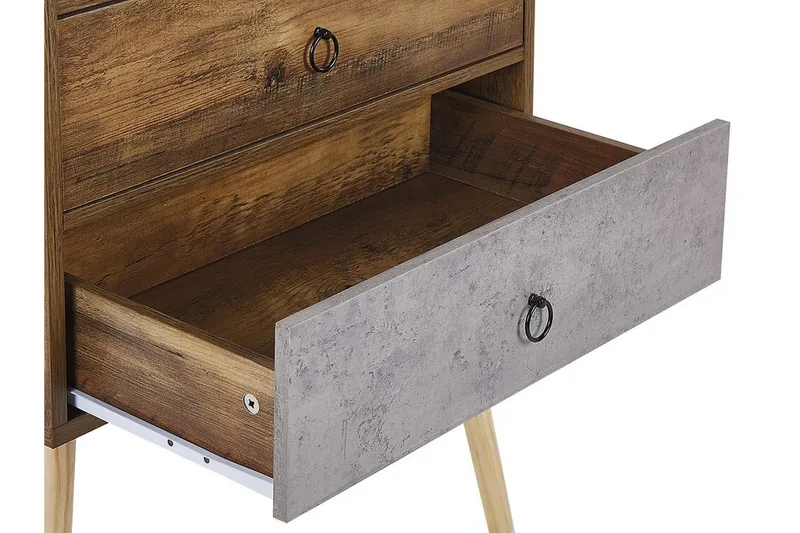 Lipasto Birstall 60 cm - Tumma puu/harmaa - Säilytys - Säilytyskalusteet - Lipasto