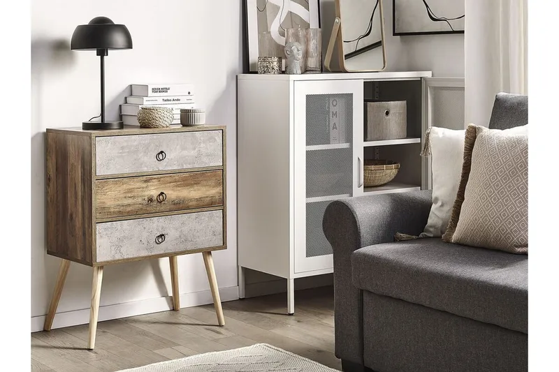 Lipasto Birstall 60 cm - Tumma puu/harmaa - Säilytys - Säilytyskalusteet - Lipasto