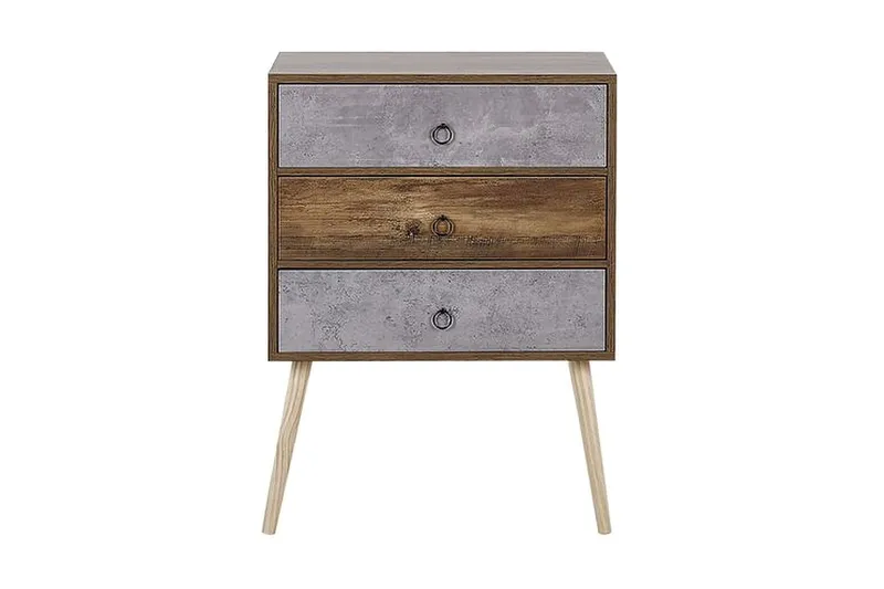 Lipasto Birstall 60 cm - Tumma puu/harmaa - Säilytys - Säilytyskalusteet - Lipasto